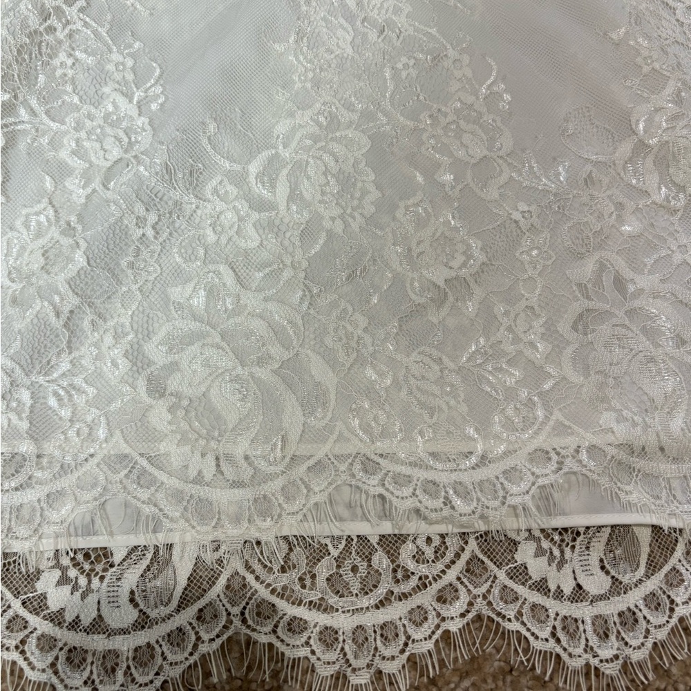 Sam Edelman white lace zip up tank top size S-NWT - Picture 8 of 11
